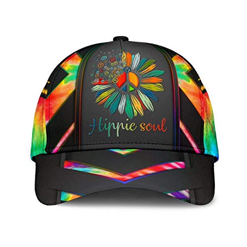 942 Hippie Soul Glitzer 3D Gedruckt Herren Damen Basecap Atmungsaktiv Baseball Kappen Verstellbar Baseballmütze Baseballkappe Für Wander Golf Sport von 942
