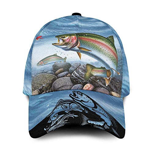 942 Love Forelle Wunderschöner 3D-Druck Herren Damen Outdoor Hut Verstellbar Basecap Leicht Baseballkappe Baseballmütze Für Reisen Draussen Wander von 942