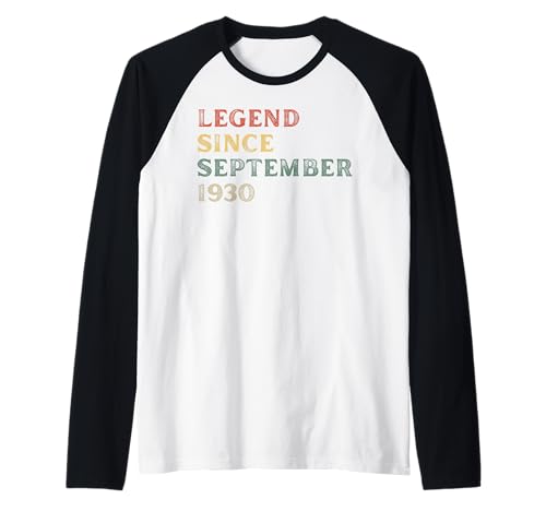 Legende 1930 95. Geburtstag Geschenke für Männer Frauen 95 Jahre alt Raglan von 95 Yr Old Bday Gift Idea Store