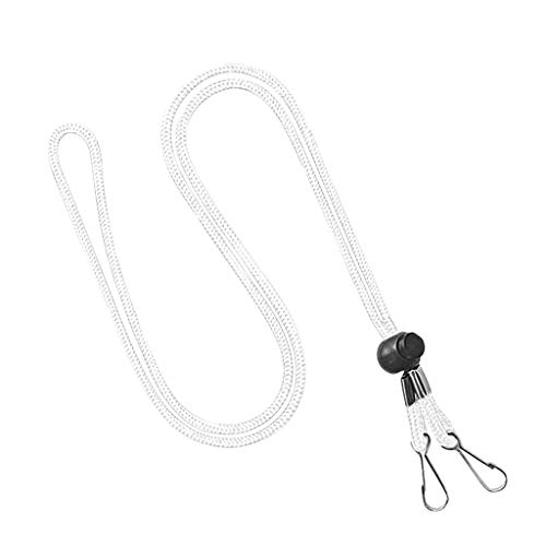 10 Stück Maskenkette, längenverstellbar – Maskenkette Masken Ohrbügel Haken, Maskenband Lanyard Umhängeband, Maskenhalterung, Lanyard, Halterung für Maske, Halsband (Weiß) von 95