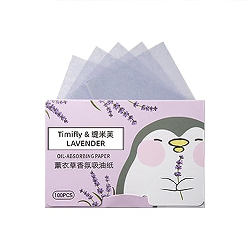 100 Blätter Löschpapier Oil Control Paper Gesichts Blotting Paper Gesich Oil Blotting Sheets Löschpapier Blotting paper Gesicht Öl Absorbierendes Papier,für Männer Frauen öLige Haut (Purple, One Size) von 95sCloud-1