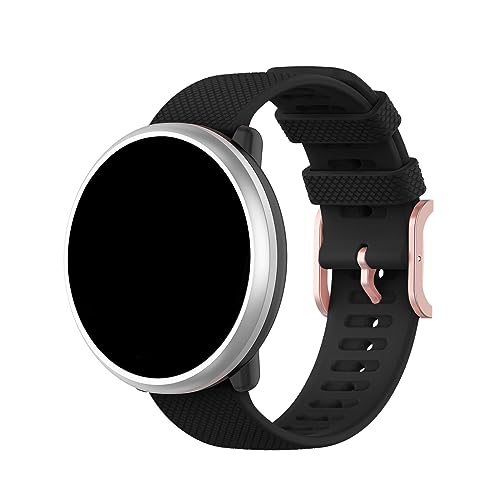 95sCloud-1 Armband kompatibel mit POLAR Ignite/Ignite 2/ Unite Pacer, Silikon Ersatzarmbänder Sportarmband, Damen Herren Uhrenarmband Uhrband Ersatzarmband Ersatzbänder (Black, One Size) von 95sCloud-1