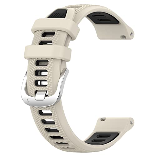 Armband Kompatibel mit Garmin Forerunner 265 Smartwatch Band, Damen Herren Sport Silikon Weiches Sportarmband Ersatzarmband Uhrenarmband Ersatzbänder Ersatzarmbänder (Grey, One Size) von 95sCloud-1