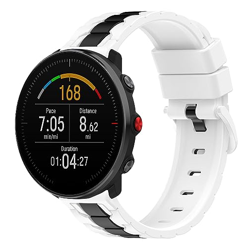 Armband kompatibel mit Polar Vantage M/M 2, Silikon Ersatzarmbänder Sportarmband , Damen Herren Atmungsaktiv Schnellverschluss Uhrenarmband Uhrband Ersatzbänder Ersatzarmband (White, One Size) von 95sCloud-1