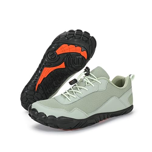 Barfuß-Schuhe Herren Damen Barfußschuhe - Atmungsaktiv rutschfest Barfussschuhe Traillaufschuhe Wassersportschuhe Zehenschuhe - mit Breite Zehenbox und Zero-Drop Sohle,Schuhe Breite Füße (GN2, 42) von 95sCloud-1
