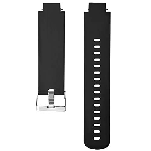 Ersatzbänder Kompatibel mit Amazfit verge/watch 3 Armband Smartwatch, Damen Herren Silikon Kautschuk Sport Ersatzarmband Sportarmband Uhrarmband Uhrenarmband Bracelet Zubehör (Black, One Size) von 95sCloud-1