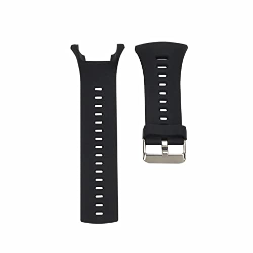 Ersatzbänder Kompatibel mit Suunto ambit 1/2/3 Armband Smartwatch, Damen Herren Silikon Kautschuk Sport Ersatzarmband Sportarmband Uhrarmband Uhrenarmband Bracelet Zubehör (Black, One Size) von 95sCloud-1