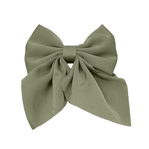 Haarspange Spitzenbogenhaarclip,Haarspangen Damen,Haarschleife Damen,Süße Tüll Bogen Frauenspitzenbogen Bögen Krokodilklemme ästhetisch Haarschleifen Zubehör für Frauen Mädchen (Green, One Size) von 95sCloud-1