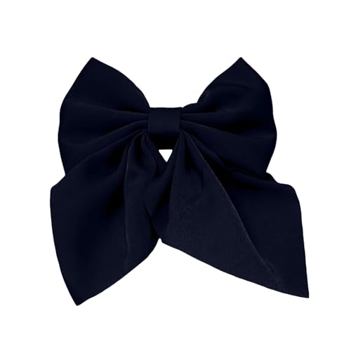 Haarspange Spitzenbogenhaarclip,Haarspangen Damen,Haarschleife Damen,Süße Tüll Bogen Frauenspitzenbogen Bögen Krokodilklemme ästhetisch Haarschleifen Zubehör für Frauen Mädchen (Navy, One Size) von 95sCloud-1