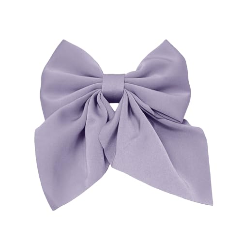 Haarspange Spitzenbogenhaarclip,Haarspangen Damen,Haarschleife Damen,Süße Tüll Bogen Frauenspitzenbogen Bögen Krokodilklemme ästhetisch Haarschleifen Zubehör für Frauen Mädchen (Purple, One Size) von 95sCloud-1