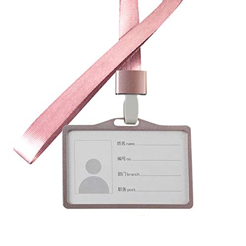 1 Stück ID-Kartenhalter , ID-Karte Namensschild Ausweishülle mit Band, ID Abzeichen Halter, Ausweis-Set für Geschäftsereignisse, Arbeit, Ausstellungen, Veranstaltungen, Büro und Schulbedarf (Rot) von 95sCloud
