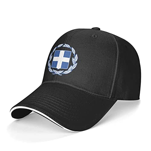 963 Unisex Visier Hut Wappen Von Griechenland Basecap Mode Baseball Kappe Mütze Verstellbar Baseballkappe Für Sport Outdoor Golf von 963