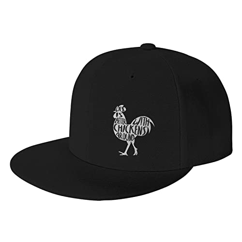 972 Damen Baseballmütze Das Leben Ist Besser Mit Hühnern In Der Nähe Vintage Basecap Klassische Snapback Mütze Verstellbar Basecap Schirmmütze Für Sport, Reisen, Draußen von 972