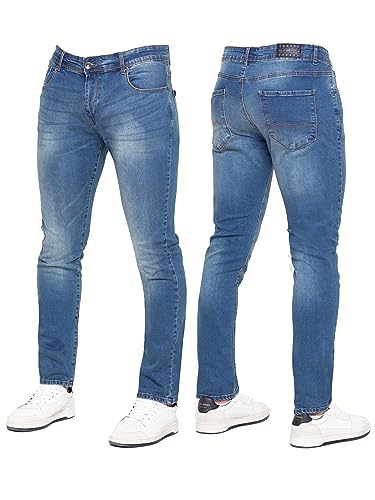 989Zé ENZO EZ325 Herren-Jeans, Stretch, Skinny-Fit, Denim-Hose, alle Taillengrößen, blau, 42 W/30 L von 989Zé ENZO