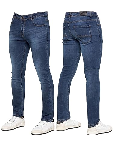 989Zé ENZO EZ325 Herren-Jeans, Stretch, Skinny-Fit, Denim-Hose, alle Taillengrößen, dunkelblau, 32 W/30 L von 989Zé ENZO