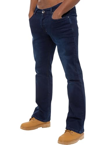 989Zé ENZO Herren Bootcut Hose Schlagjeans Arbeitshose Bootcut Jeans EZ401 Indigo 40W / 30L von 989Zé ENZO