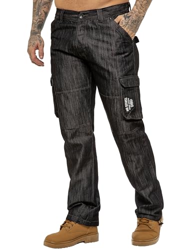 989Zé ENZO Herren Cargo Pants Regular Fit Arbeitshose Cargohose Jeanshose EZ08 40W / 34L von 989Zé ENZO