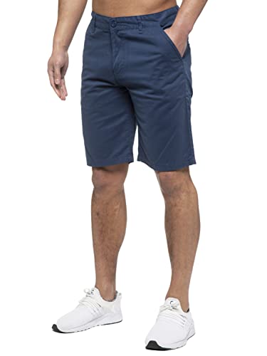 989Zé ENZO Herren-Chino-Shorts, Baumwolle, normale Passform, Sommer, lässig, elegante Halbhose, blau, 40W von 989Zé ENZO