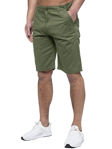 989Zé ENZO Herren-Chino-Shorts, Baumwolle, normale Passform, Sommer, lässig, elegante Halbhose, khaki, 34W von 989Zé ENZO