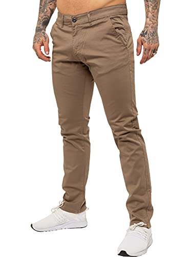 989Zé ENZO Herren Chinohose Slim Fit Stretch Chino Jeanshose EZ348 BEIGE 30W / 32L von 989Zé ENZO