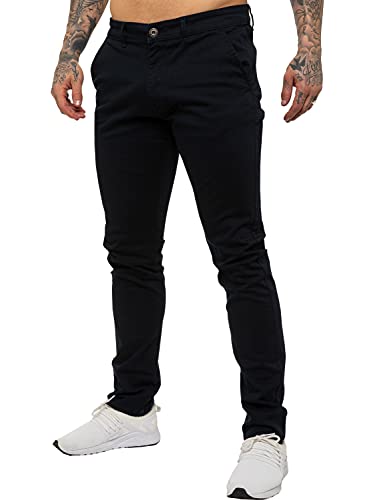 989Zé ENZO Herren Chinohose Slim Fit Stretch Chino Jeanshose EZ348 Navy 42W / 32L von 989Zé ENZO