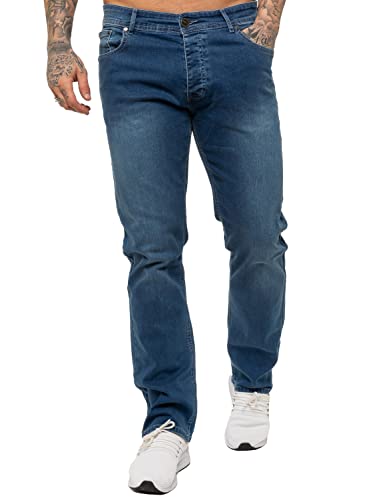 989Zé ENZO Herren-Jeans, Stretch, gerades Bein, normale Passform, klassische Denim-Jeans, alle Taillengrößen, hellblau, 42 W/30 L von 989Zé ENZO