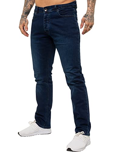989Zé ENZO Herren Pants Regular Fit Stretch Denim Arbeitshose Jeanshose EZ359 Mittelblau 42W / 30L von 989Zé ENZO