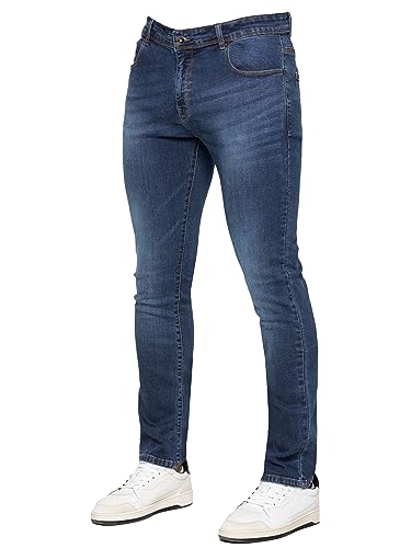 989Zé ENZO Herren Pants Slim Fit Stretch Denim Arbeitshose Jeanshose EZ325 DUNKELBLAU 40W / 32L von 989Zé ENZO