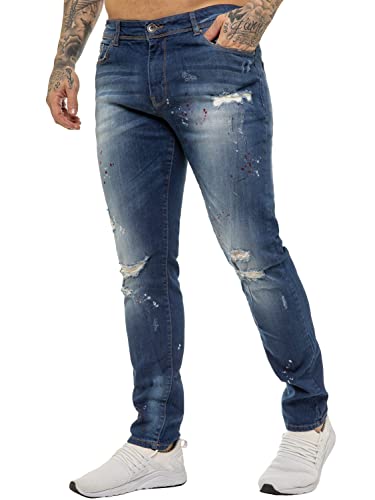 989Zé ENZO Herren Skinny Jeans EZ419 Slim Fit Hose, blau, Bundweite: 97 cm, beinlänge: 81 cm (38 W / 32 L) von 989Zé ENZO