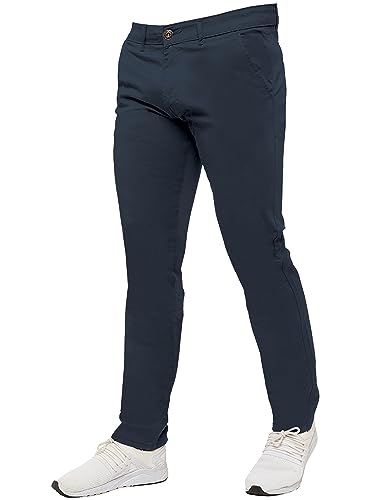 989Zé ENZO Raw Denim Herren Stretch-Jeans mit schmaler Passform, Marineblau, 42W / 30L von 989Zé ENZO