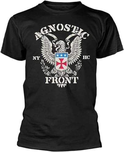Agnostic Front 'Eagle Crest' T Shirt New Black Black T-Shirts & Hemden(Large) von 98SUNYE