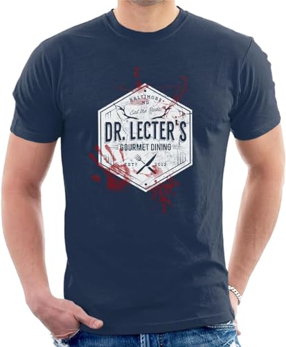 Dr Lecters Gourmet Dining Hannibal White Men's T-Shirt T-Shirts & Hemden(Large) von 98SUNYE
