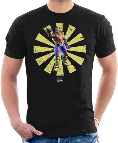 King Retro Japanese Tekken Men's T-Shirt T-Shirts & Hemden(X-Large) von 98SUNYE