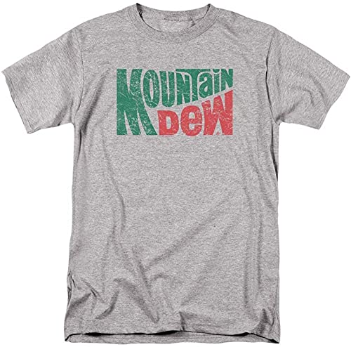 Mountain Dew Wavy Logo Unisex Adult T Shirt for Men T-Shirts & Hemden(X-Large) von 98SUNYE