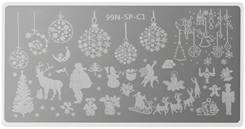 99nails Stamping Plate Special - White Christmas von 99nails