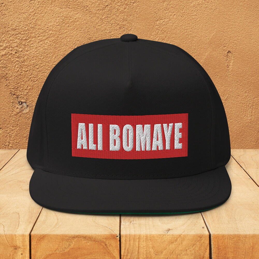 Ali Boma Ye Flat Bill Cap, Bestickte 5 Panel Muhammad Boxing Legend, G.o.a.t., The Rumble in Jungle Snapback, Martial Arts von 9N20