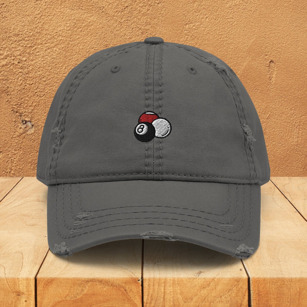 Billiard Distressed Dad Hat, Bestickte Pool Balls Mütze, Champion Geschenk, Billard Spieler Hut, Für Männer, Frauen, Liebhaber Geschenke von 9N20