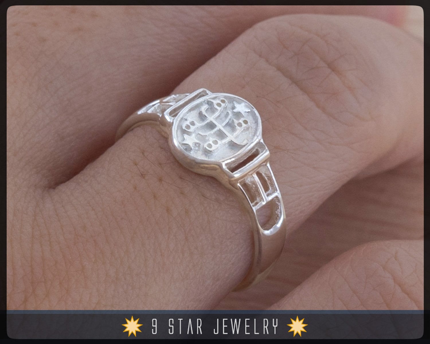 Silber Bahai Ring Stein Symbol - Größen 3 Bis 10 Brs2 Silber Bahai Ring Stein Symbol - Größen 3 Bis 10 Brs2 von 9StarJewelry