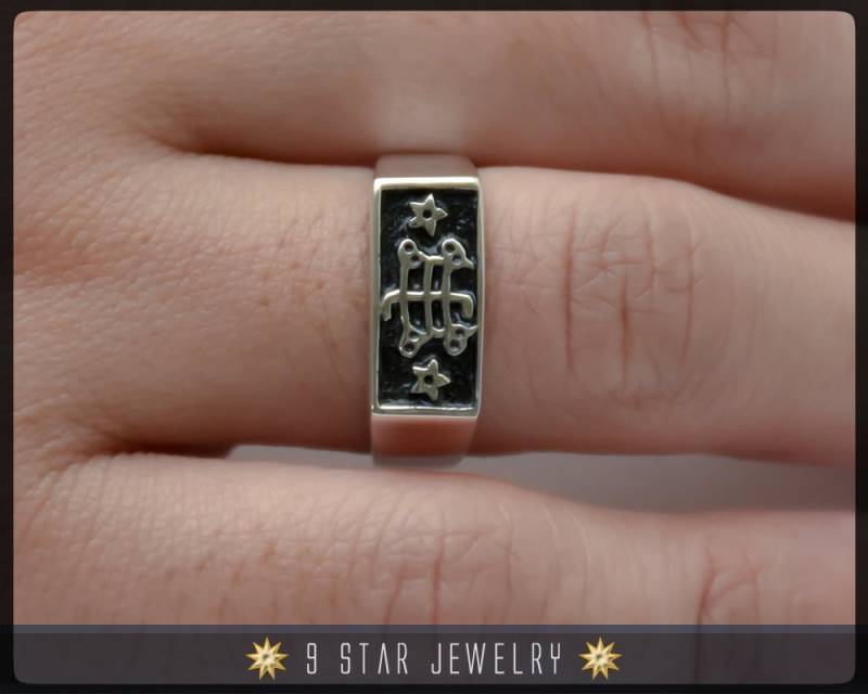 Silber Ring Mit Batik Symbol - Größen 4 Bis 13 Brs10 Silber Ring Mit Batik Symbol - Größen 4 Bis 13 Brs10 von 9StarJewelry