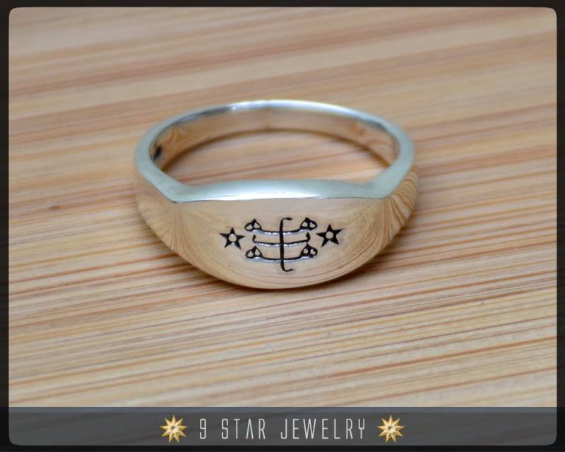 Sterling Silber Bahai Ring Stein Symbol - Größen 3 Bis 13 Brs1 Sterling Silber Bahai Ring Stein Symbol - Größen 3 Bis 13 Brs1 von 9StarJewelry