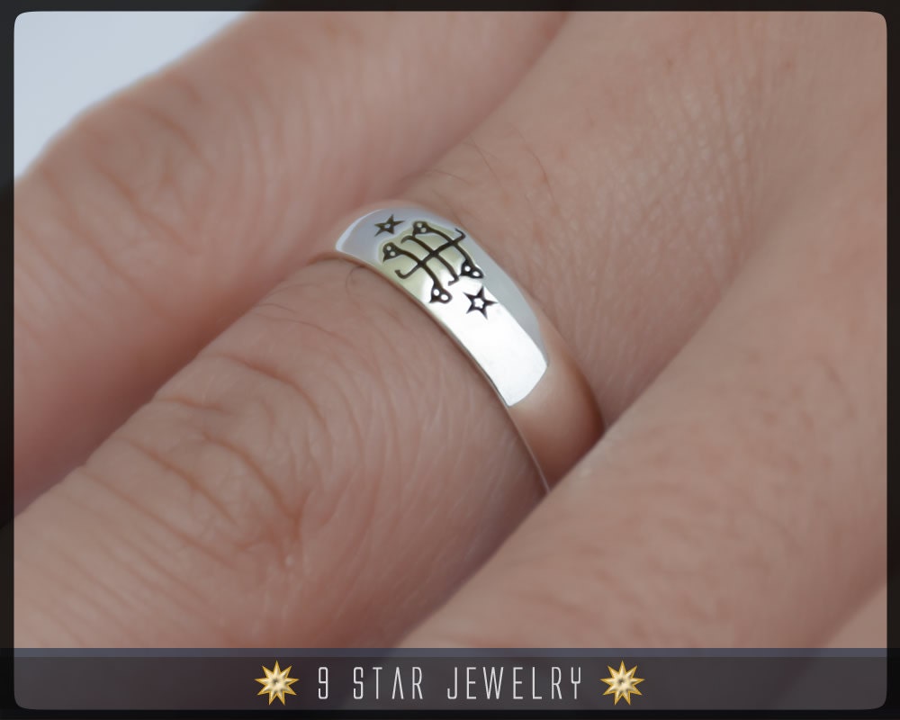 sterling Silber Bahai Symbol Ring - Größen 2.5 Bis 10.5 Brs5 sterling Silber Bahai Symbol Ring - Größen 2.5 Bis 10.5 Brs5 von 9StarJewelry