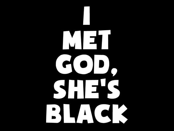 Lustige T-Shirt Ich Met Gott Sie Ist Schwarz Religiösen Christlichen Lebt Angelegenheit | Auch Auf Rundhals - Und Hoodies Sm-5xl von 9dollartshirts