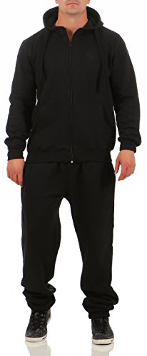9t5 Jogginganzug Herren Jogger Trainingsanzug Sportanzug Suit 2-teilig schwarz S von 9t5