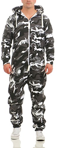 Herren Jumpsuit Farbauswahl Jogging Anzug Trainingsanzug Einteiler Overall von 9t5