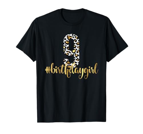 Outfit zum 9. Geburtstag für Mädchen, Leopardenmuster T-Shirt Outfit zum 9. Geburtstag für Mädchen, Leopardenmuster T-Shirt von 9th Birthday Girl Shirts Leopard Red NYC