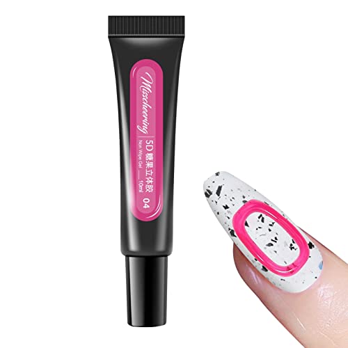 Nagellack Gel - Langanhaltendes gesundes Harz Nagelgel - Nagellack Gel Erstellen Sie verschiedene Maniküre für Maniküre Kunst Design Genießen Sie DIY, Stereo Kleber Nagellack Gel Liebhaber Mädchen von A/A