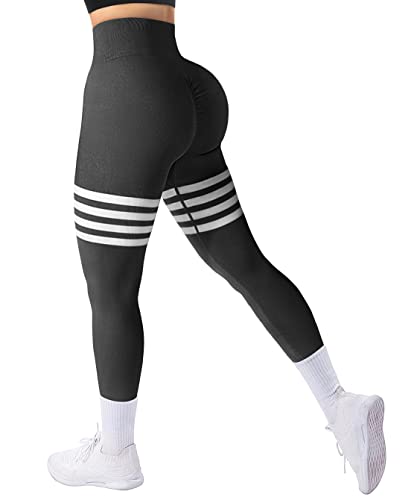 A AGROSTE Nahtlose Workout-Leggings für Frauen, Scrunch-Butt-Lifting-Leggings, hohe Taille, Yogahose, Fitnessstudio-Leggings von A AGROSTE