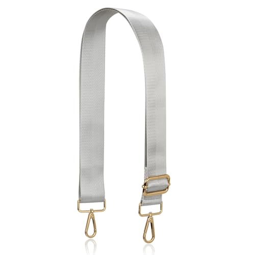Allzedream Breiter Geldbörsenriemen Ersatz Crossbody Schultertasche Verstellbar, Silber-goldene Beschläge von A ALLZEDREAM