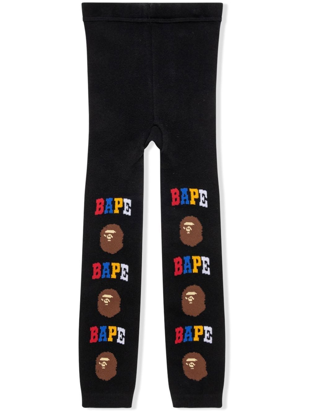 A BATHING APE® Ape Head Leggings - Schwarz von A BATHING APE®