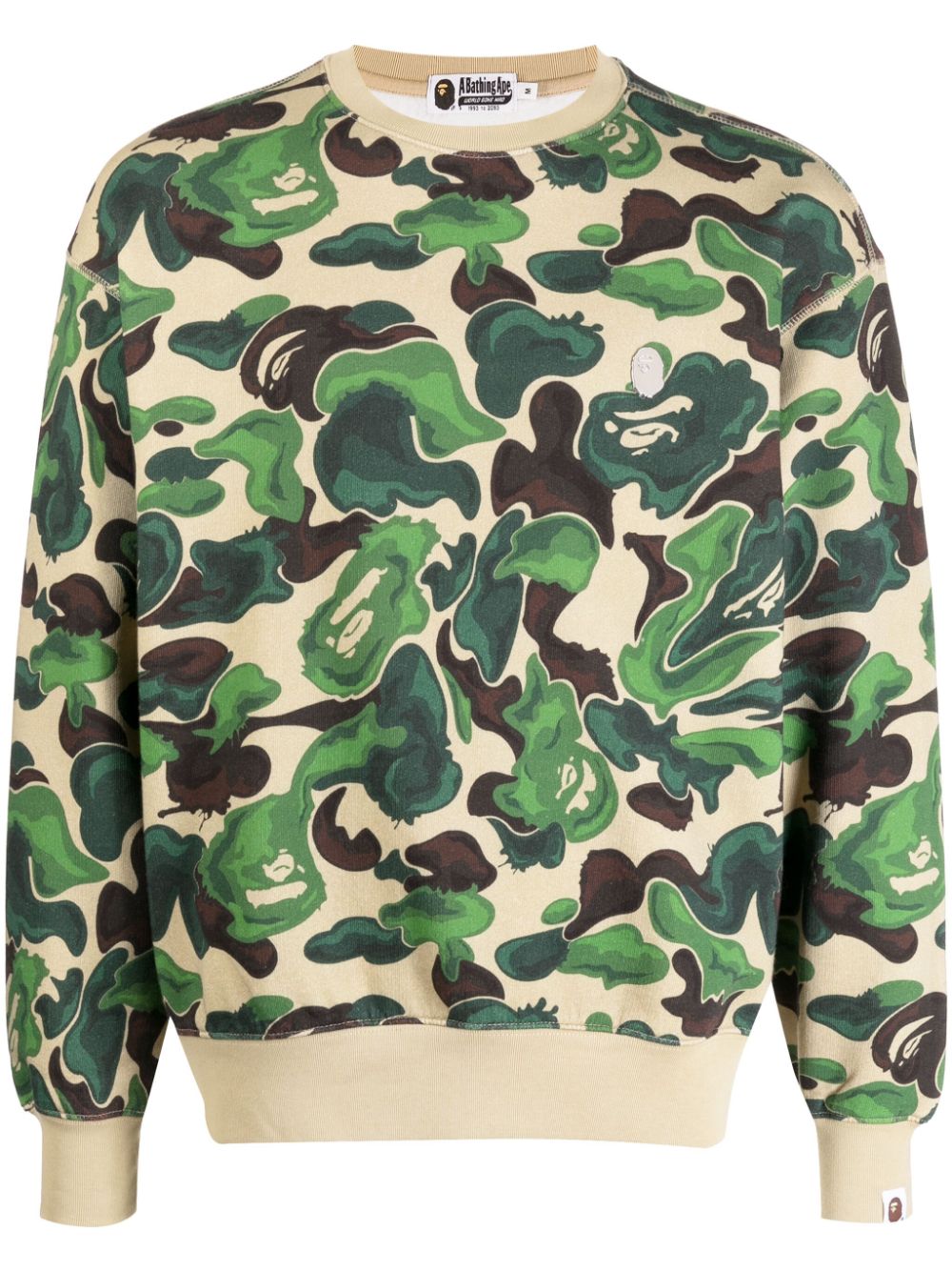 A BATHING APE® Sweatshirt mit Art Camo-Print - Grün von A BATHING APE®